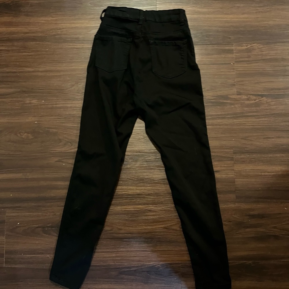 Black denim skinny jeans